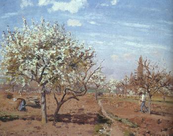 Camille Pissarro : Orchard in Bloom at Louveciennes